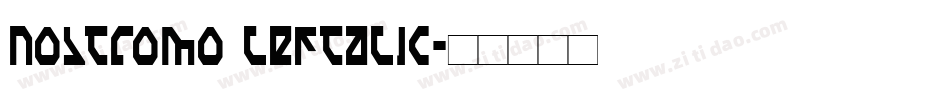 Nostromo Leftalic字体转换
